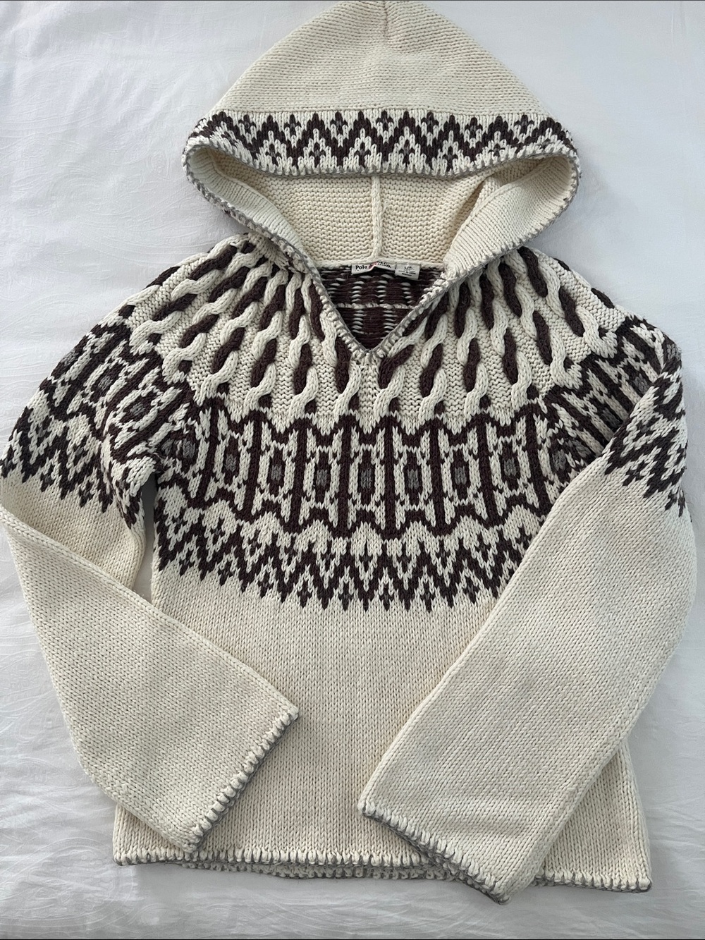 Vintage Polo Jeans Co Nordic Hooded Sweater